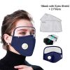 Stay Protected in Style: Detachable Protective Breathing Face Covering with Eyes Shield