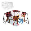 Christmas Unisex 3D Print Face Visor with 2 Filter