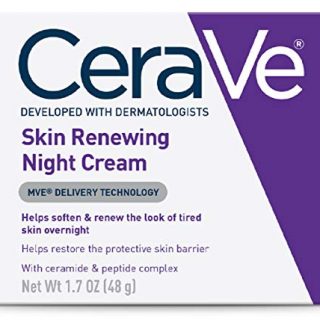 CeraVe Skin Renewing Night Cream Acid Moisturizer for Face