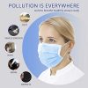 Hotodeal 50 Pcs Disposable Face Masks - 3-Layer Breathable Protection for Indoor, Outdoor, Office, and Everyday Use