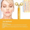 Beauty Bar 24k Golden Pulse Facial Face Massager