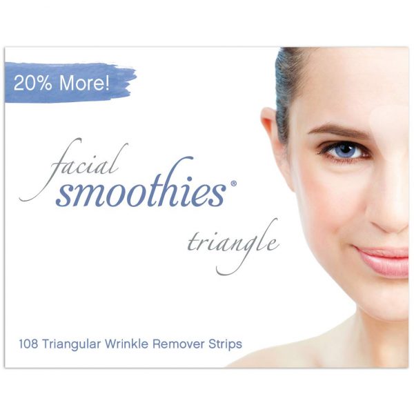 Facial Smoothies Wrinkle Remover Strips 108 Triangular Anti-Wrinkle Patches