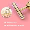 2 in 1 Face Massager Roller 24k Facial Golden Pulse