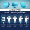 Disposable Face Mask Breathable, 3 Layers of Purifying
