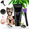 Bamboo Charcoal Black Face Masks with Facial Brush