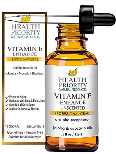 Natural & Organic Vitamin E Oil For Your Face & Skin