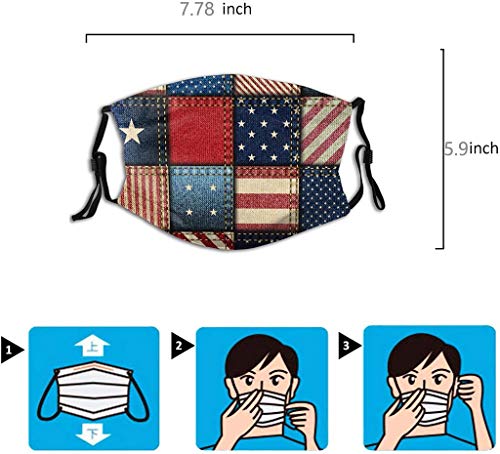 Printed Dust Face Visor Adjustable Mouth Screen