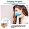 100 Pcs Disposable 3 Ply Earloop Face Masks - Premium Non-Woven Material, Blue