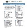 International Salon World Safety Face Shields with Glasses Frames (Pack of 10)