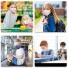 Kids Reusable Face Mask Soft Fabric Washable Black Triangle
