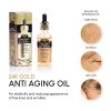 24K Gold Anti-Aging Sparkling Oil Serum - Hydrating & Illuminating Elixir for Glowing Skin