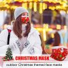 Christmas Disposable Face Mask Christmas Tree Santa Print Design