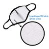 Black face mask Washable Multi Layers with Clip