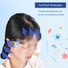 Reusable Transparent Face Visor with Wearing Glasses