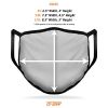 Reusable Face Mask with Nose Wire XL