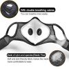 reathable Face Mask with Valves Ventilated