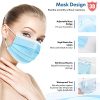 Protective Disposable Face Mask 3-Ply HDFK - Breathable for Office, School, Outdoor - 50 Pack
