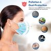 Protective Disposable Face Mask 3-Ply HDFK - Breathable for Office, School, Outdoor - 50 Pack