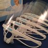 Masklean Clear Sanitary Mask - Permanent & Double-Sided Anti-Fog Shield for PMU, Microblading, Tattoo, and Catering (5 Masks + 1 Pouch)