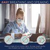 Disposable Face Mask Breathable, 3 Layers of Purifying