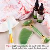 Skincare Routine with Original Jade Roller and Gua Sha Set