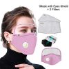 Stay Protected in Style: Detachable Protective Breathing Face Covering with Eyes Shield
