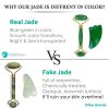 Skincare Routine with Original Jade Roller and Gua Sha Set
