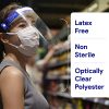 Plastic Face Shield 2 Pack - Full-Face Protection for Medical and Everyday Use - Anti Fog, Anti Scratch, Comfortable Fit