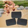 DEAD SEA Salt CHARCOAL SOAP 3-Pack | Activated Charcoal, Shea Butter, Argan Oil | For Problem Skin, Skin Detox, Acne Treatment | Natural Fragrance