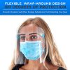 International Salon World Safety Face Shields with Glasses Frames (Pack of 10)