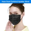 Disposable Black Face Masks 50-Pack: Soft & Breathable Daily Protection