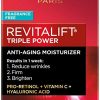 Anti-Aging Face Moisturizer, L’Oreal Paris Skin Care, Revitalift Triple Power Fragrance Free Moisturizer with Pro Retinol, Hyaluronic Acid & Vitamin C, Reduce Wrinkles, Firm and Brighten Skin, 2.55 Oz