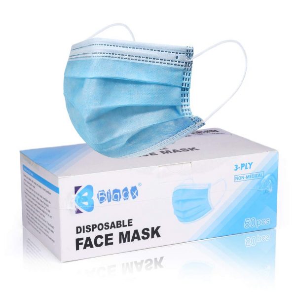 Face Mask Disposable Earloop Blue