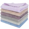 Six-pack of colorful Microfiber Face Cleansing Towels for gentle and effective makeup removal and facial cleansing.