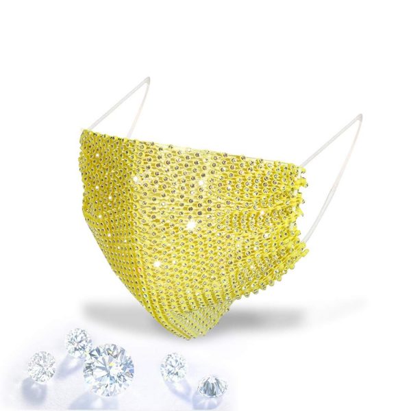 Face Mask For Nightclub Party Rhinestones