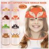 Cute Small Kids Size Face Shield with Clear Visor Elastic Band