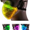 LED Light up Face Mask USB Rechargeable Glowing