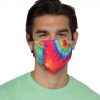 Rainbow Tie Dye Cloth Face Mask