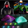 Face Mask 7 Color Light up Luminous Rave Masks Glowing Dust