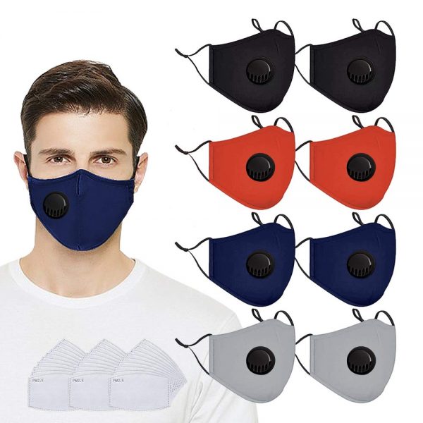 Reusable Face Protection with breathing valve and Replaceable Filter
