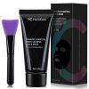 Activated Charcoal Blackhead Remover Mask - Deep Cleansing Facial Mask with Brush, 60g