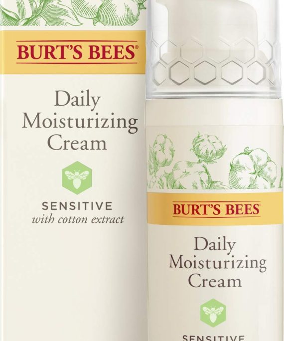 Burt's Bees Daily Face Moisturizer Cream for Sensitive Skin