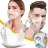Transparent Anti-Fog Face Shield with Reusable Glasses Providing Full Facial Protection