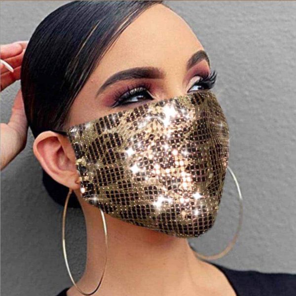 Mouth Cover Glitter Face Mask Masquerade