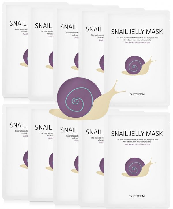 Jelly Face Mask Sheet with Snail Secretion Moisturizing