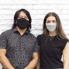 Cloth Face Mask with Filter Black/Navy/Gray