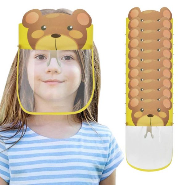Clear Visor Face Shields for Kids Reusable Bandanas