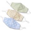 Floral Plaid Polka dot Face Mask For Womens