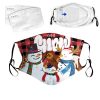 Christmas Unisex 3D Print Face Visor with 2 Filter