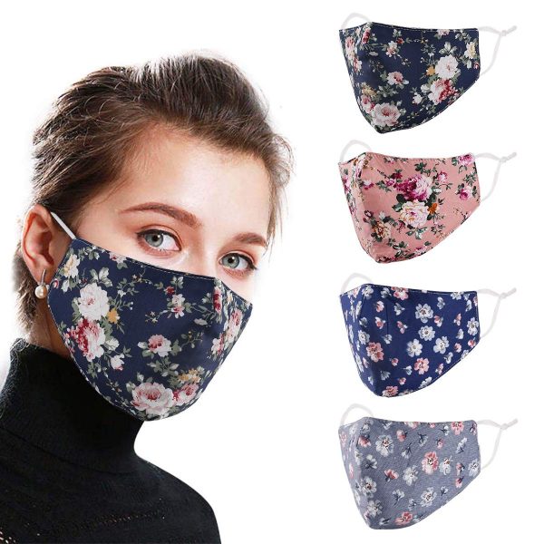Reusable Face Mask with Adjustable Ear Loops